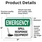 Signmission Spill Response Equipment, 7 in W x Rectangle, Vinyl Decal OS-2PACK-EM-D-57-L-10358 - alternate 6